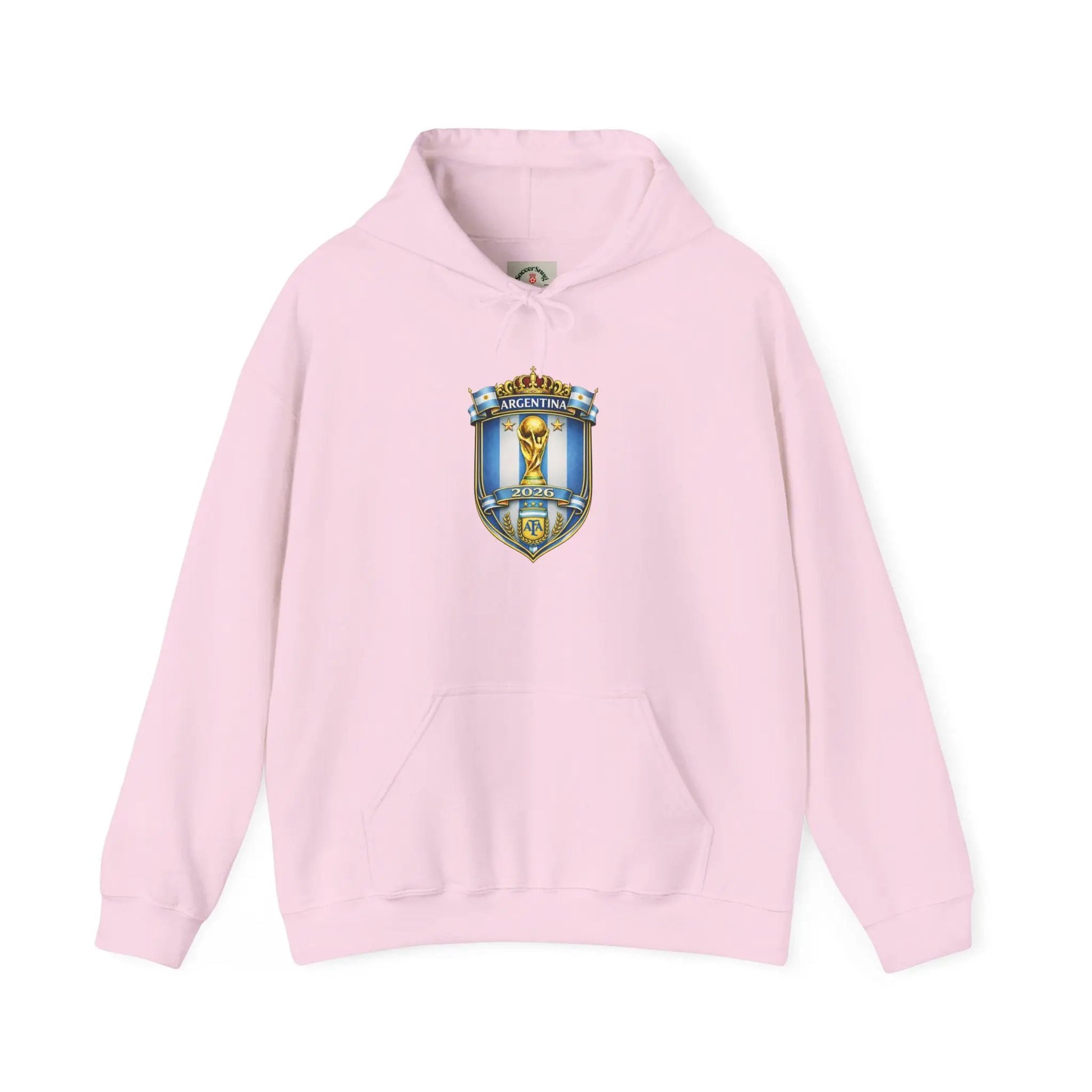 Soccer Trophy Crest Hoodie - Champion Shield Football Pullover by Printify