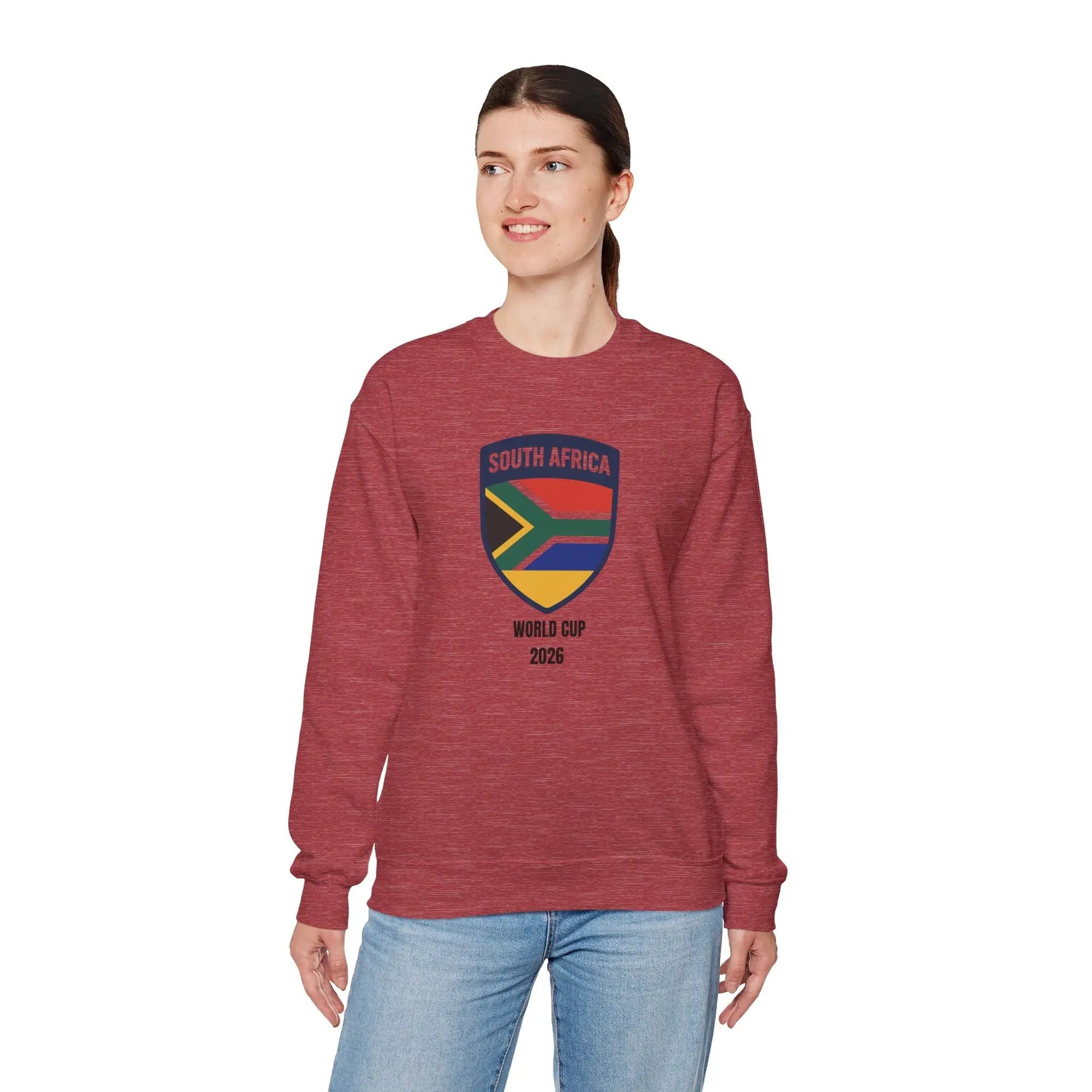 South Africa World Cup 2026 Unisex Heavy Blend™ Crewneck Sweatshirt by Printify