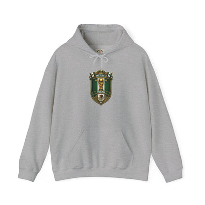 Mexico World Cup Slytherin Crest Hoodie – Hogwarts House Green Shield Pullover by Printify