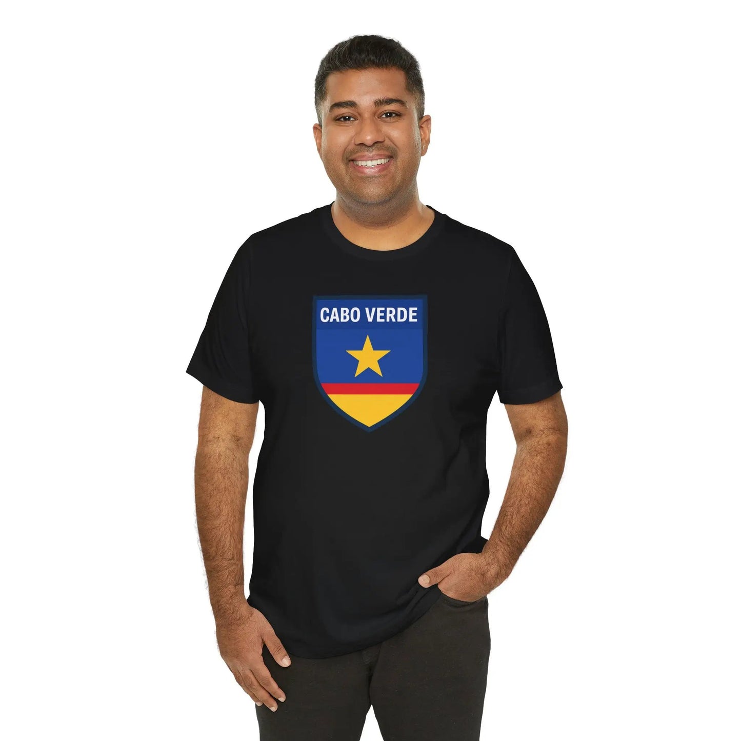 Cabo Verde Shield T‑Shirt — Cape Verde Pride Travel Tee by Printify