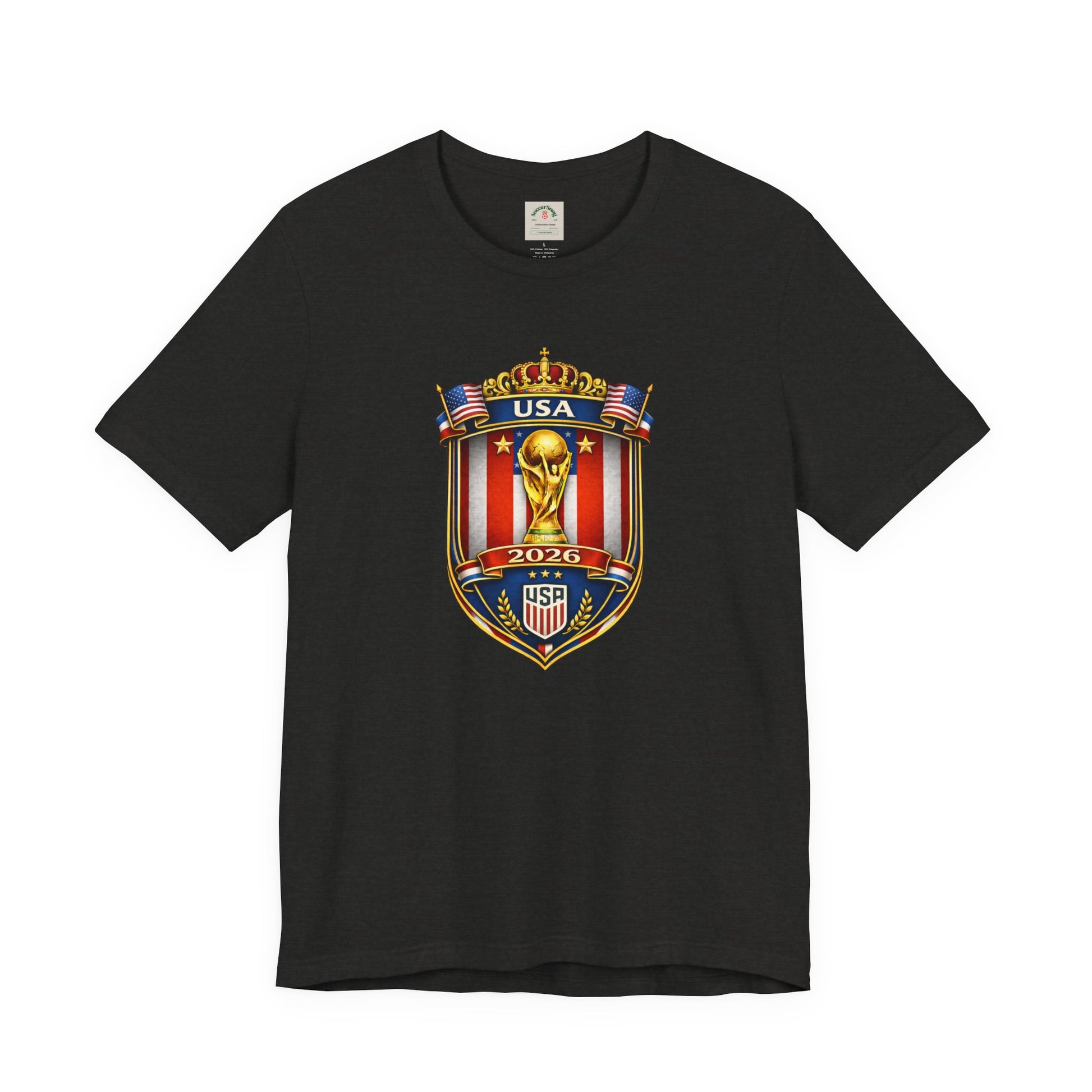 USA Soccer 2026 World Cup Crest T-Shirt by Printify