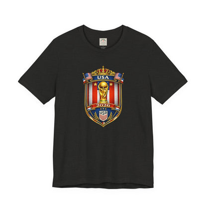 USA Soccer 2026 World Cup Crest T-Shirt by Printify