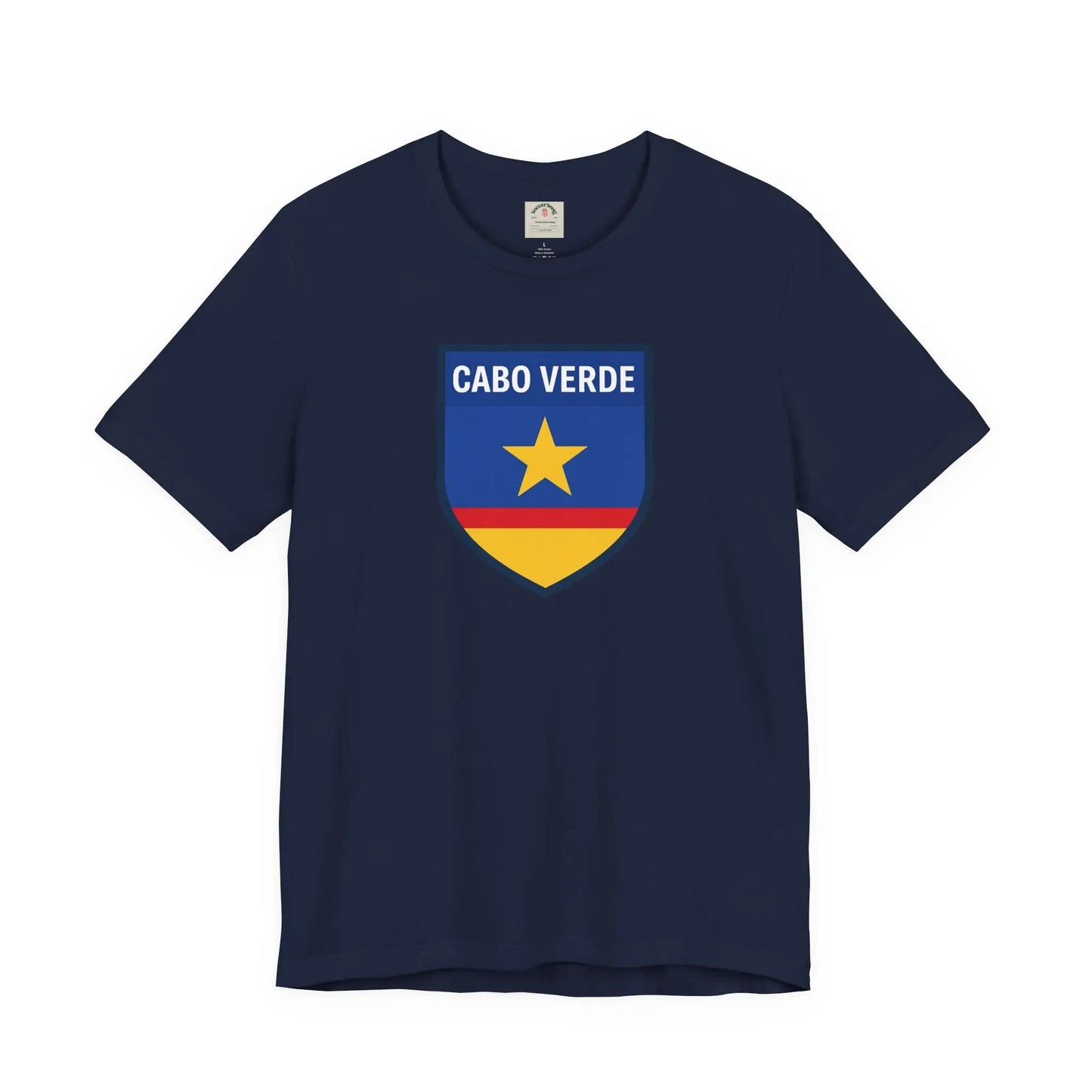 Cabo Verde Shield T‑Shirt — Cape Verde Pride Travel Tee by Printify