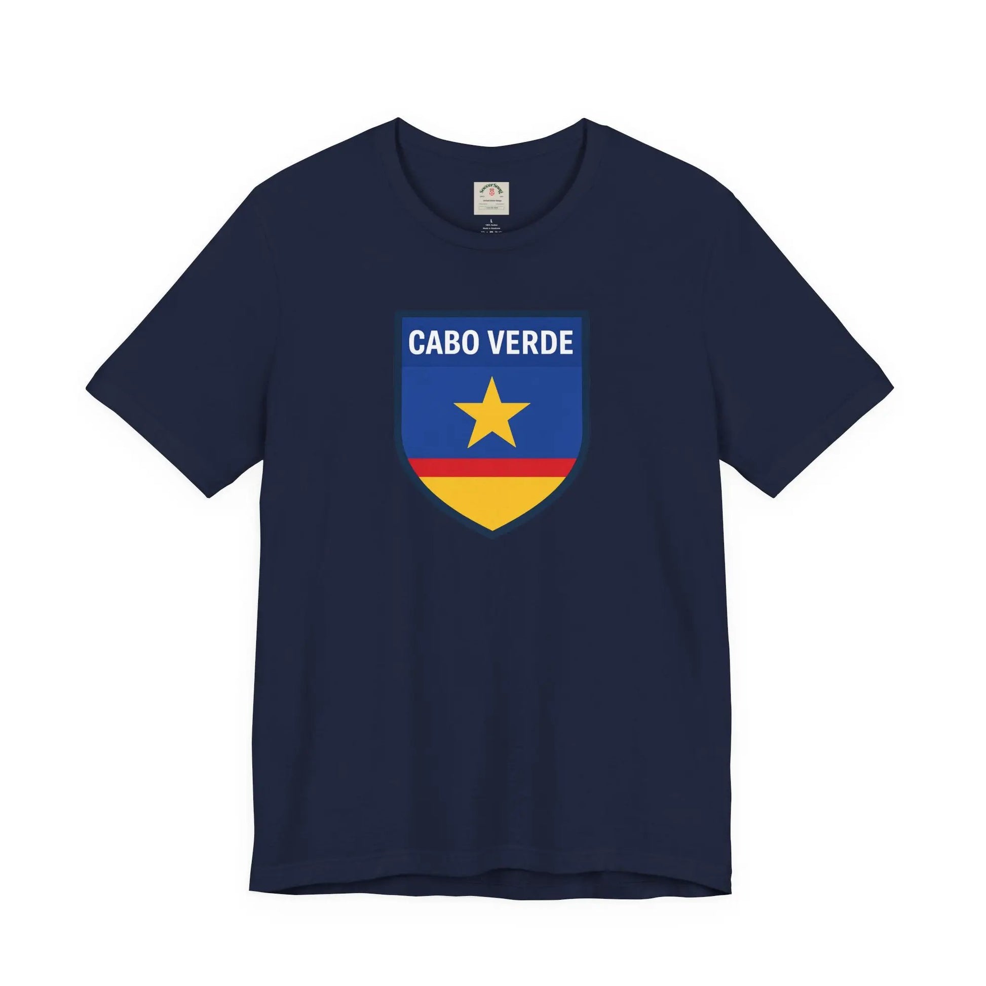 Cabo Verde Shield T‑Shirt — Cape Verde Pride Travel Tee by Printify