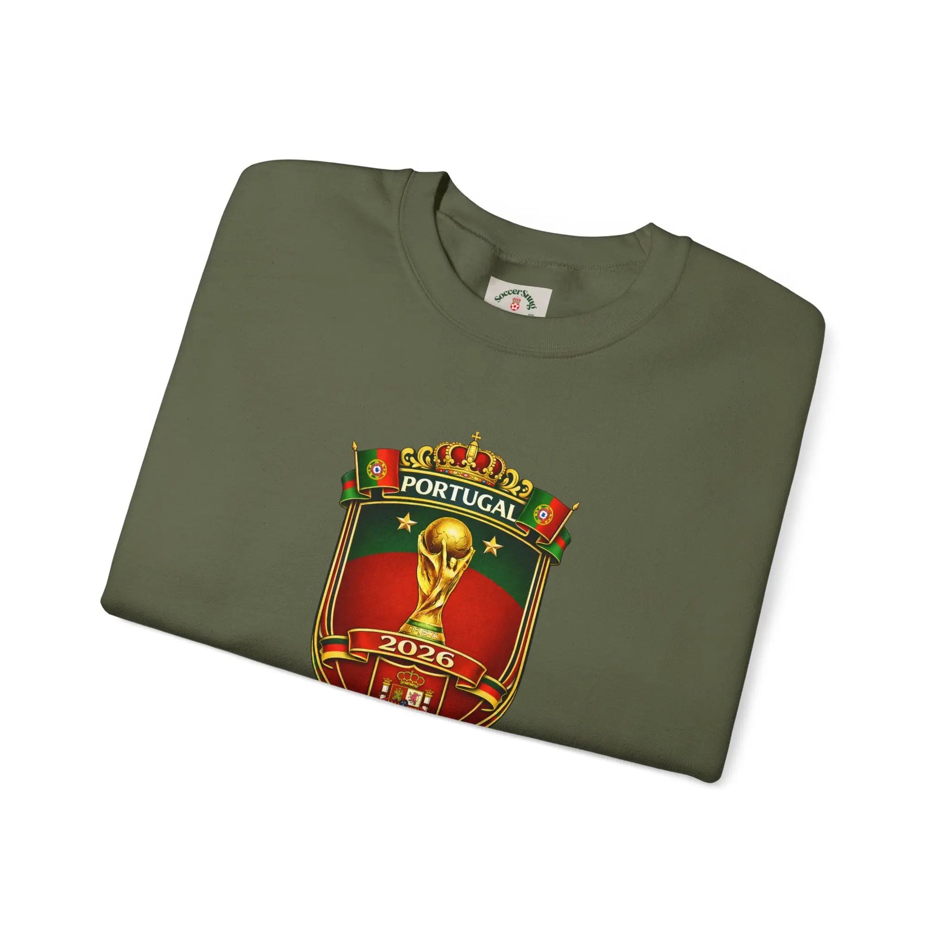 Portugal World Cup 2022 Crest Sweatshirt by Printify