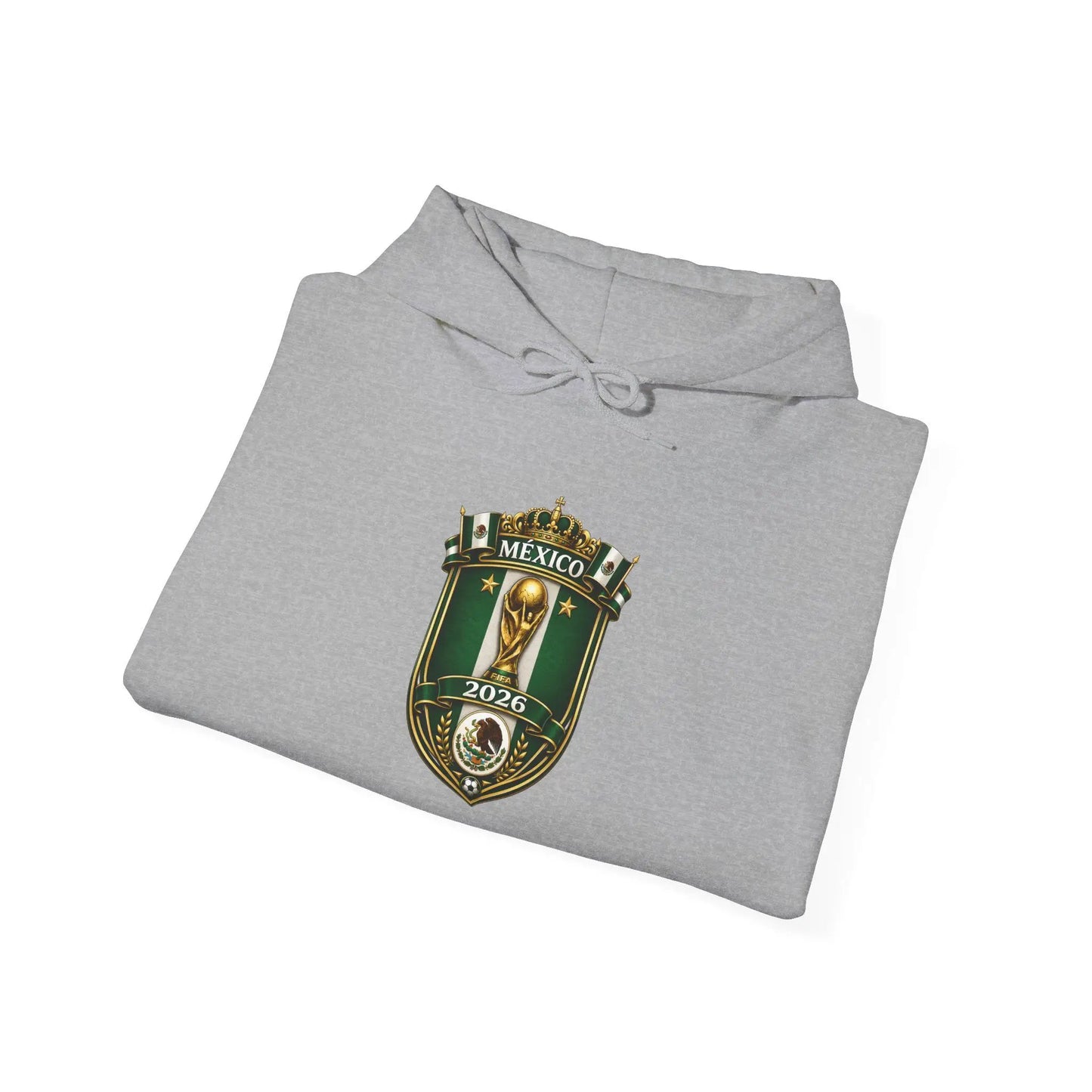 Mexico World Cup Slytherin Crest Hoodie Green Shield Pullover by Printify