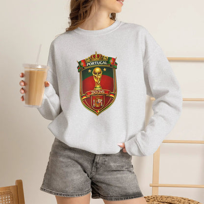 Portugal World Cup 2022 Crest Sweatshirt by Printify