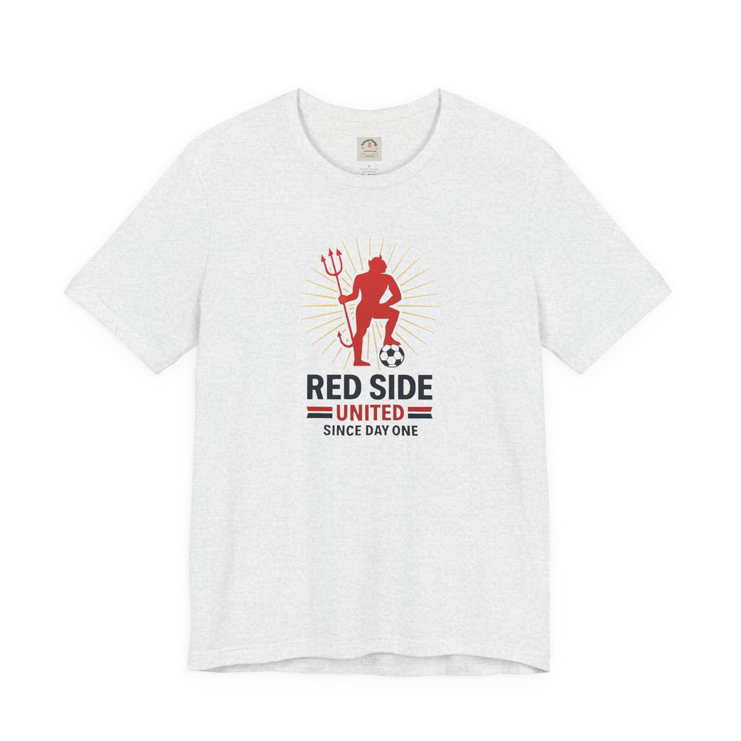 Red Side Man United Devil Soccer T-Shirt — Since Day One Fan Tee