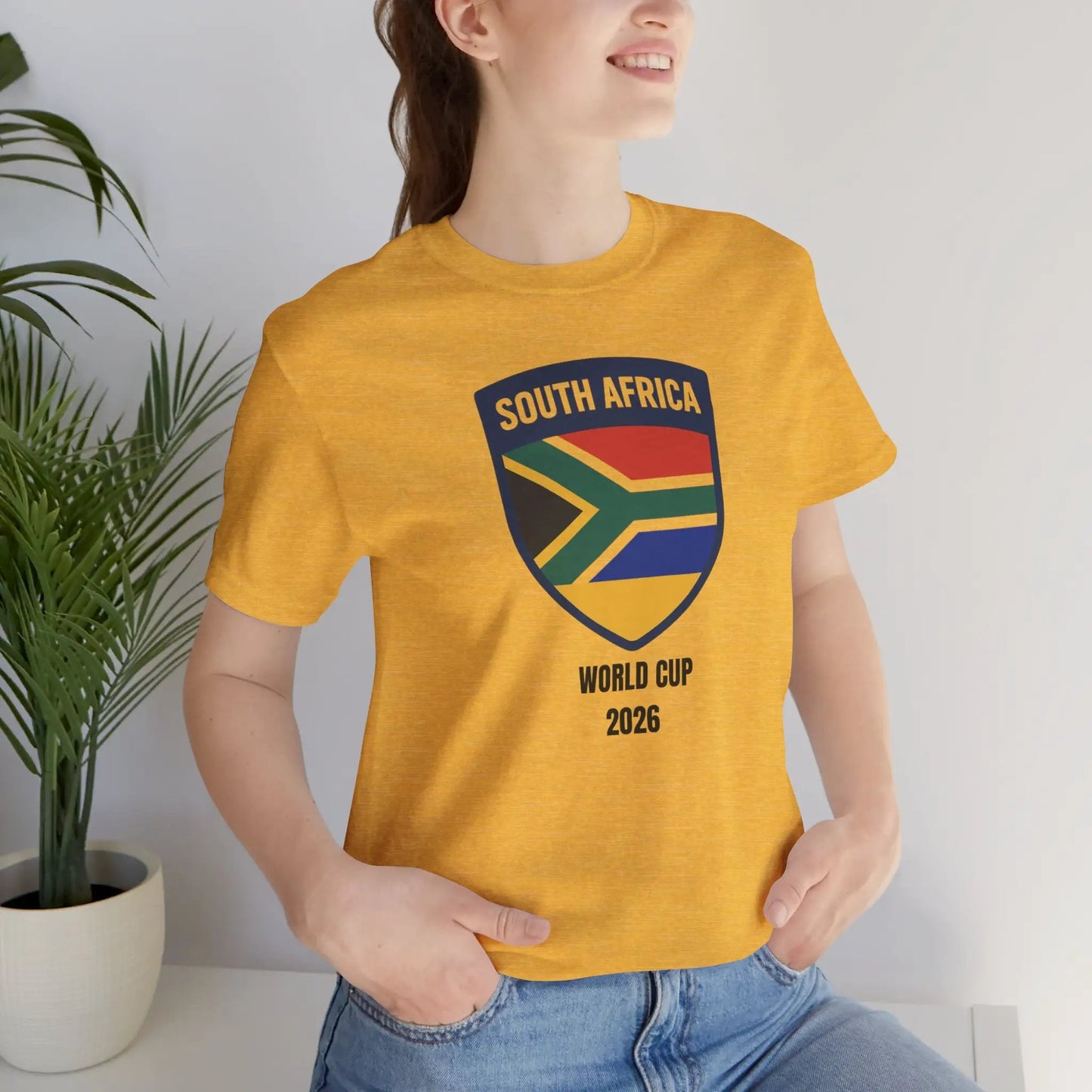 South Africa World Cup 2026 Unisex Cotton Crew Tee by Printify