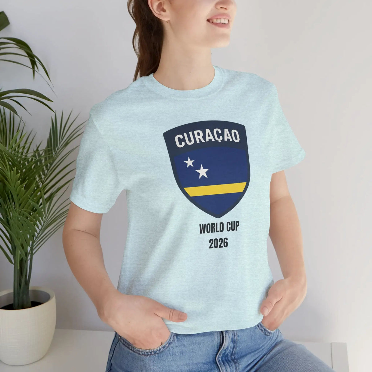 Curaçao World Cup 2026 Unisex Cotton Crew Tee by Printify