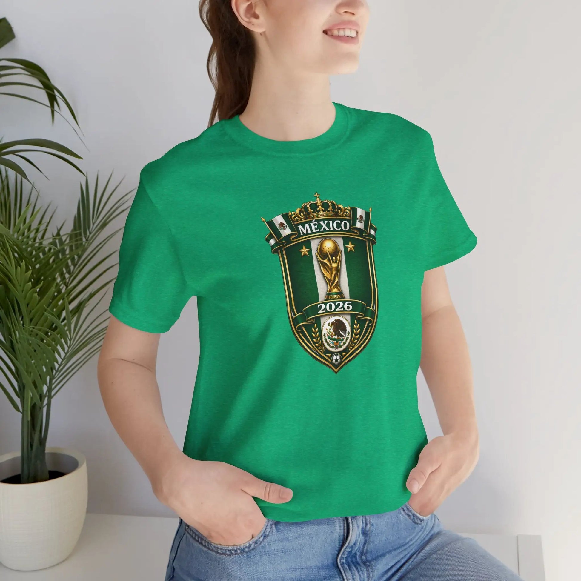 Mexico 2026 World Cup Crest T-Shirt — Soccer Fan Jersey Tee by Printify