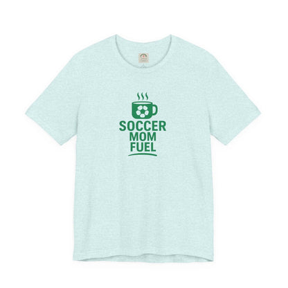 Soccer Mom Fuel T-Shirt — Coffee & Soccer Graphic Tee for Sports Moms by Printify