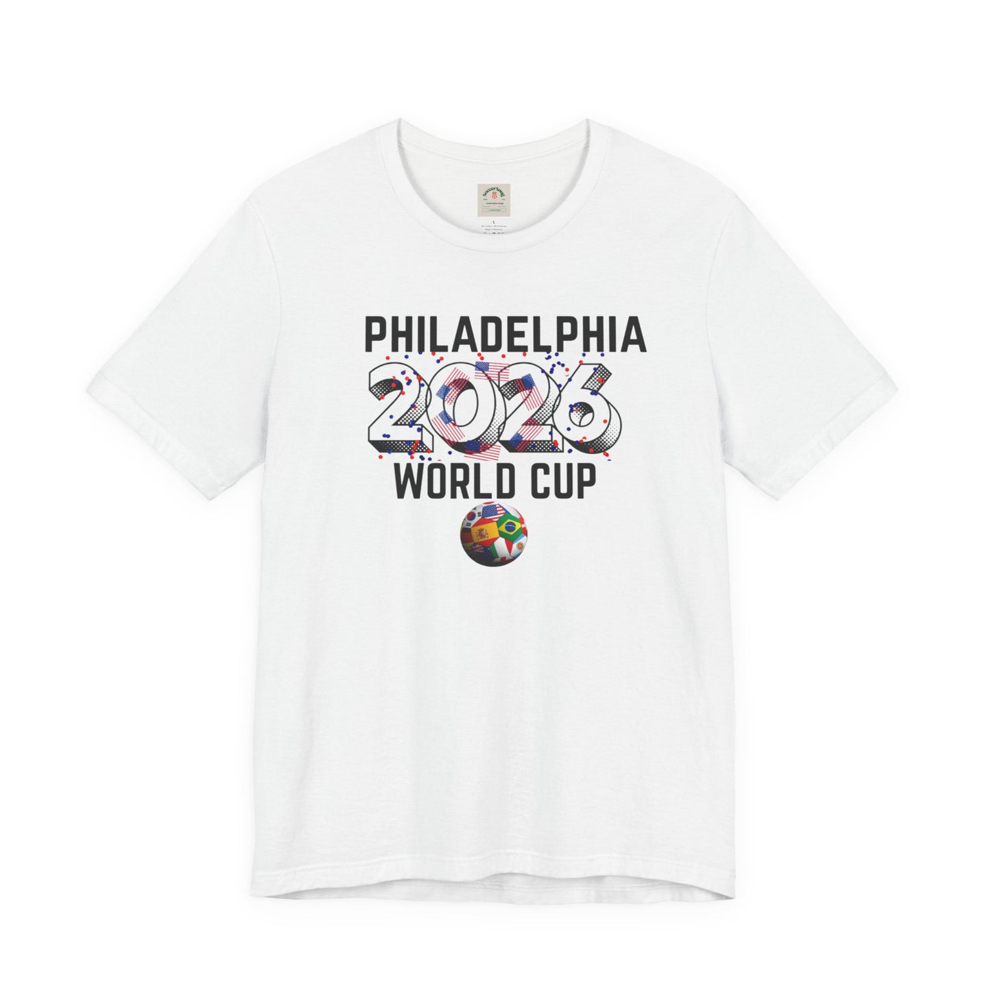 Philadelphia World Cup 2026 Unisex Streetwear Cotton Crew Tee