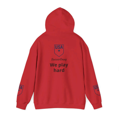 Customizable - SoccerSnug Heavy Blend Hoodie Unisex With Front Pocket Drawcord by Printify