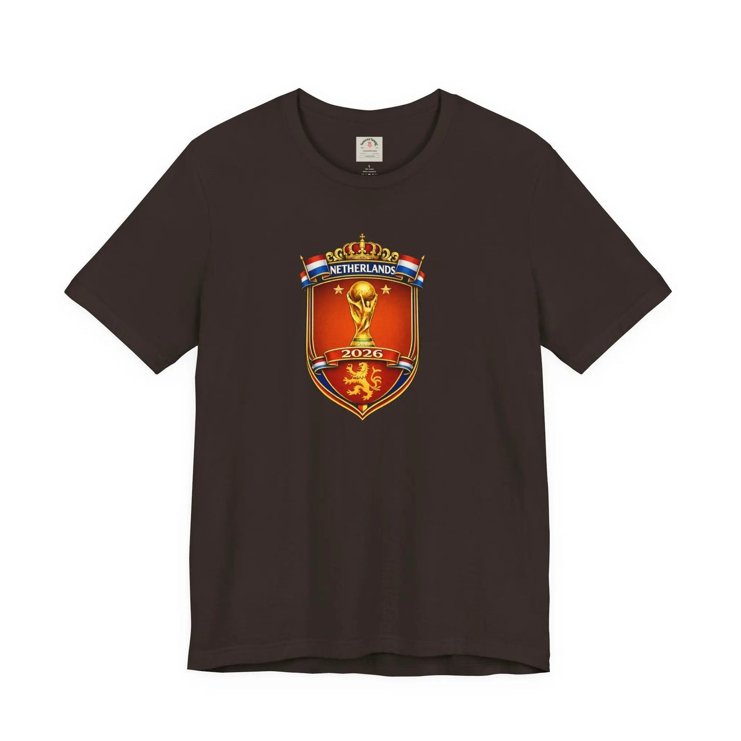 Netherlands World Cup 2026 Soccer Crest T-Shirt by Printify