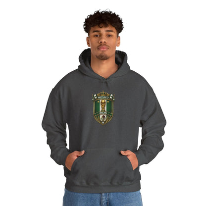 Mexico World Cup Slytherin Crest Hoodie Green Shield Pullover by Printify