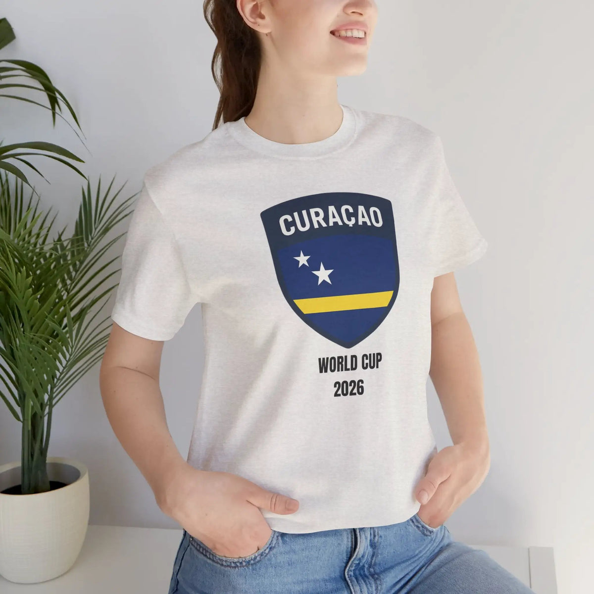 Curaçao World Cup 2026 Unisex Cotton Crew Tee by Printify