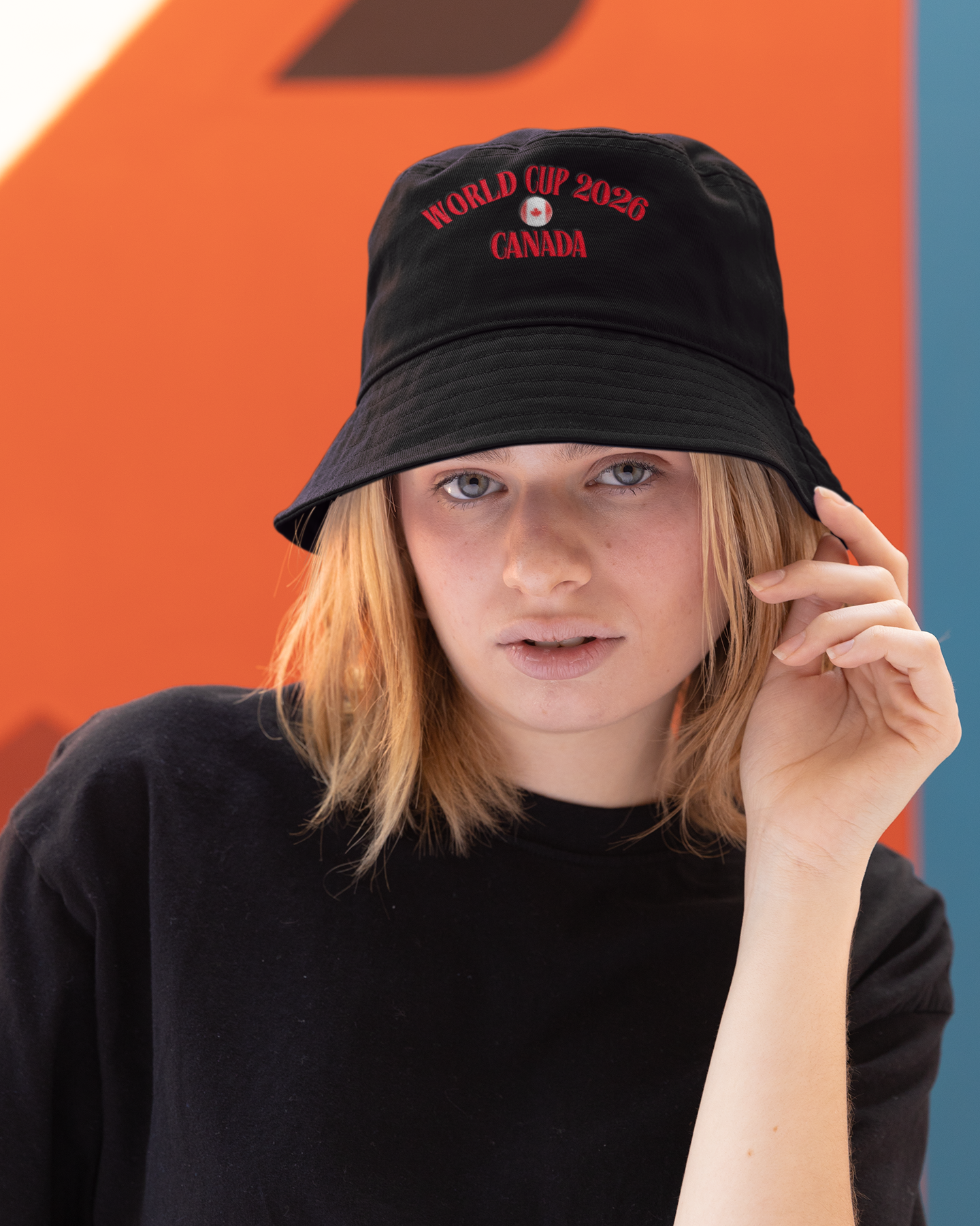 World Cup 2026 Canada Embroidered Bucket Hat — Soccer Fan Sun Hat by Printify