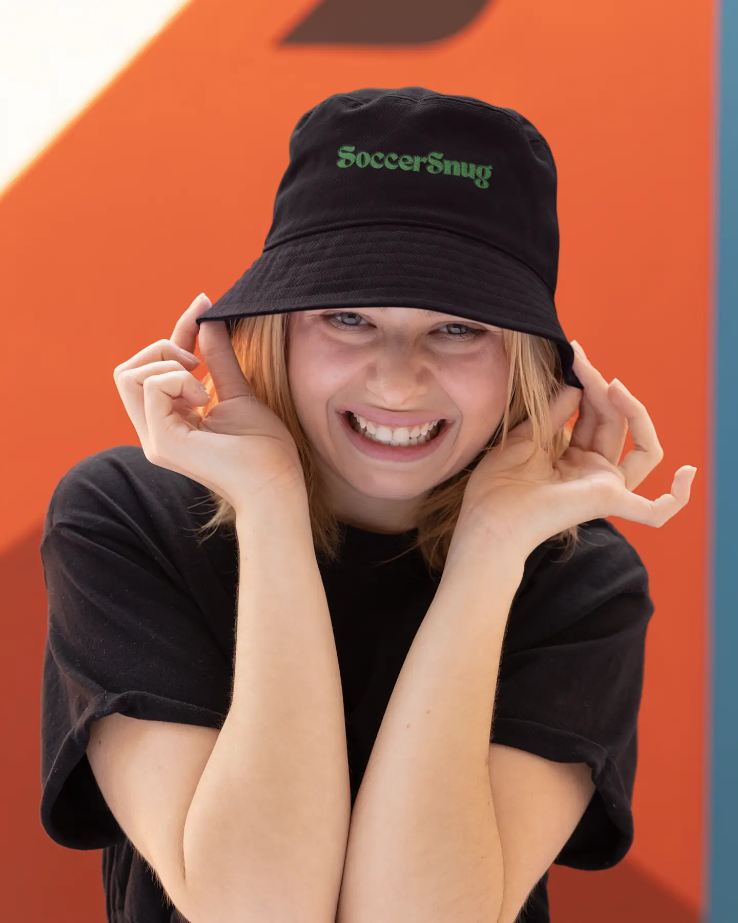 SoccerSnug Embroidered Bucket Hat by Printify