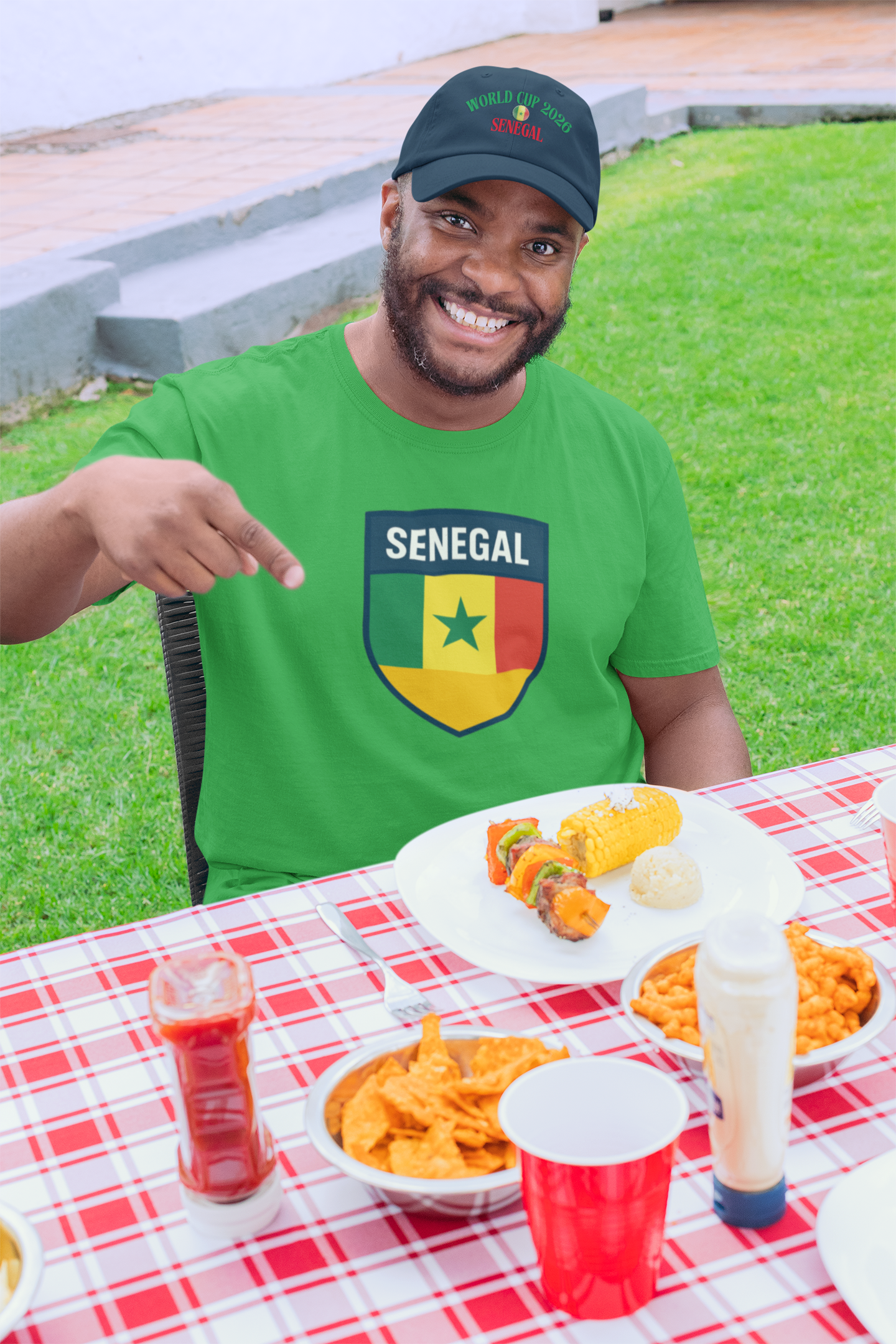Senegal World Cup 2022 Dad Cap — Embroidered Football Fan Hat by Printify