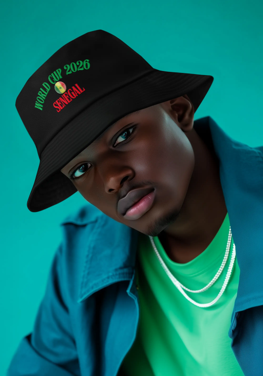 Senegal World Cup 2026 Embroidered Bucket Hat by Printify