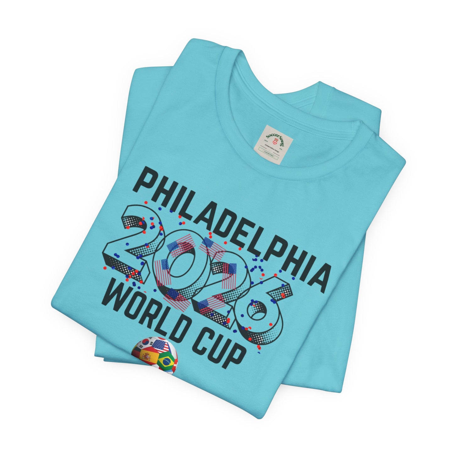 Philadelphia World Cup 2026 Unisex Streetwear Cotton Crew Tee