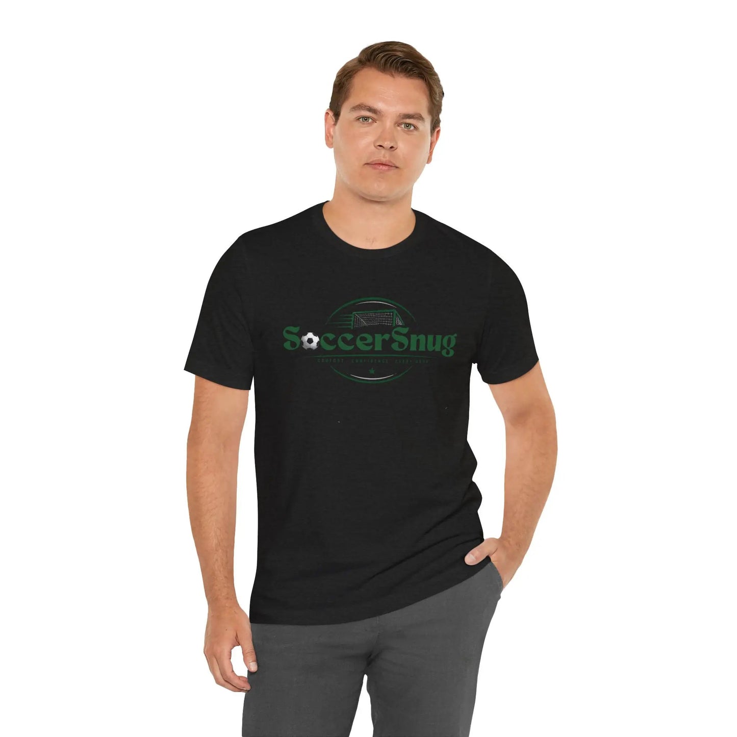 SoccerSnug Unisex Soccer Jersey Short Sleeve Tee by Printify