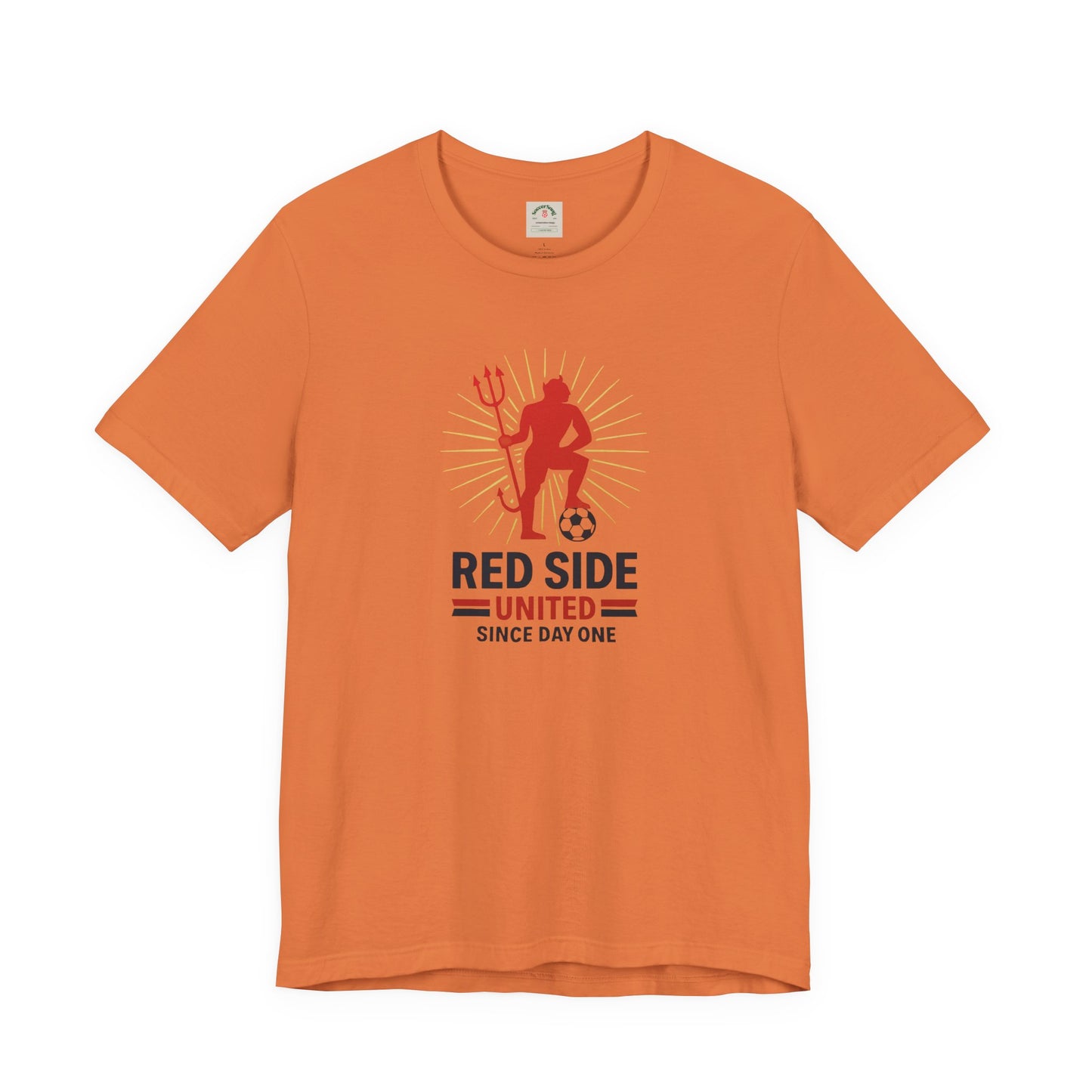 Red Side Man United Devil Soccer T-Shirt — Since Day One Fan Tee