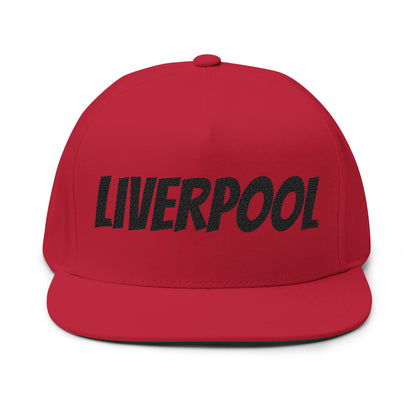 Liverpool Embroidered Flat Bill Cap — Bold Streetwear Snapback Hat