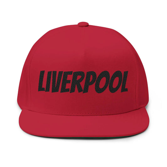 Liverpool Embroidered Flat Bill Cap — Bold Streetwear Snapback Hat by Printify