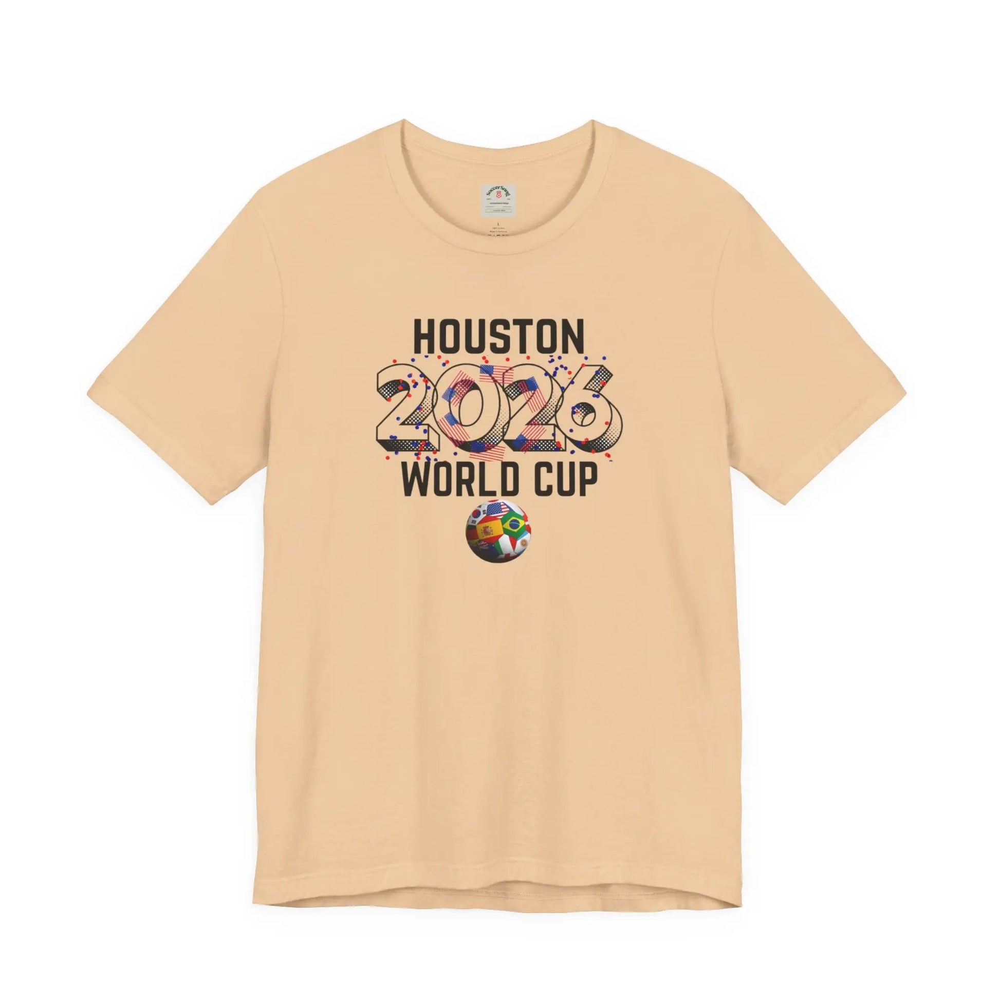 Houston World Cup 2026 Host Unisex Cotton Crew Tee by Printify