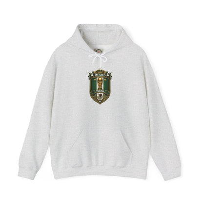Mexico World Cup Slytherin Crest Hoodie – Hogwarts House Green Shield Pullover by Printify