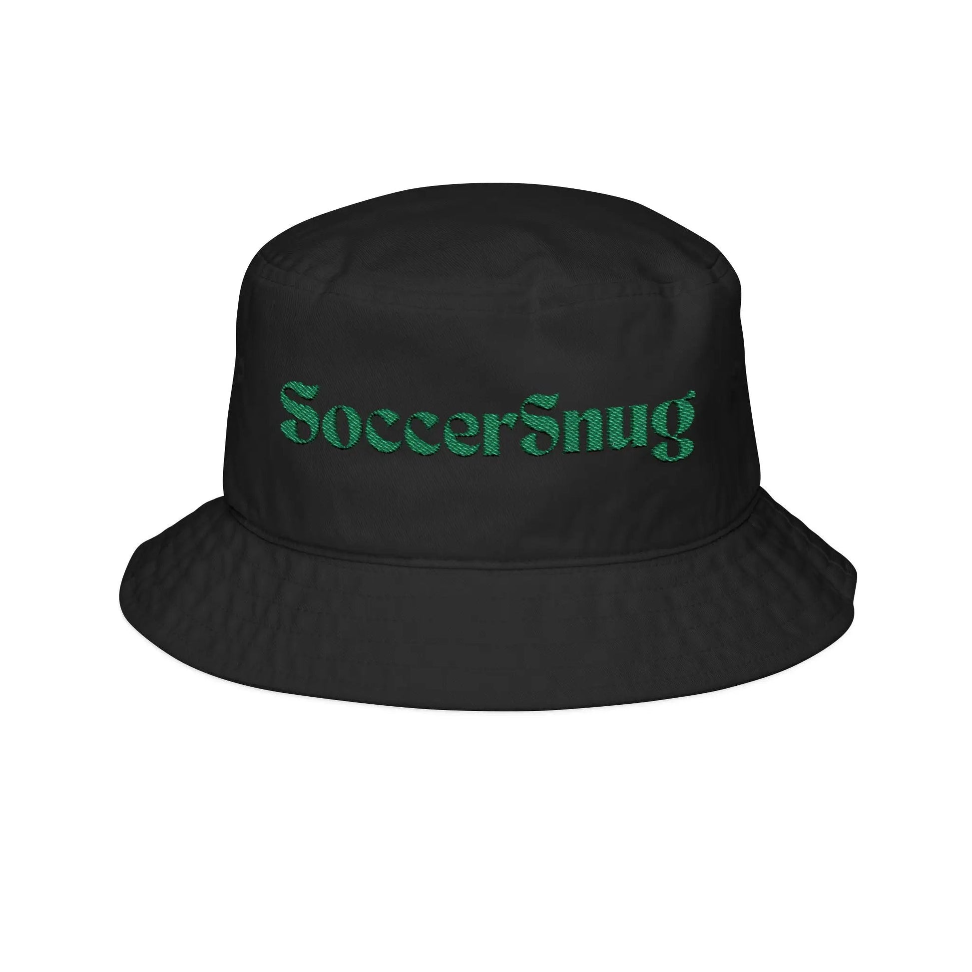 SoccerSnug Embroidered Bucket Hat by Printify