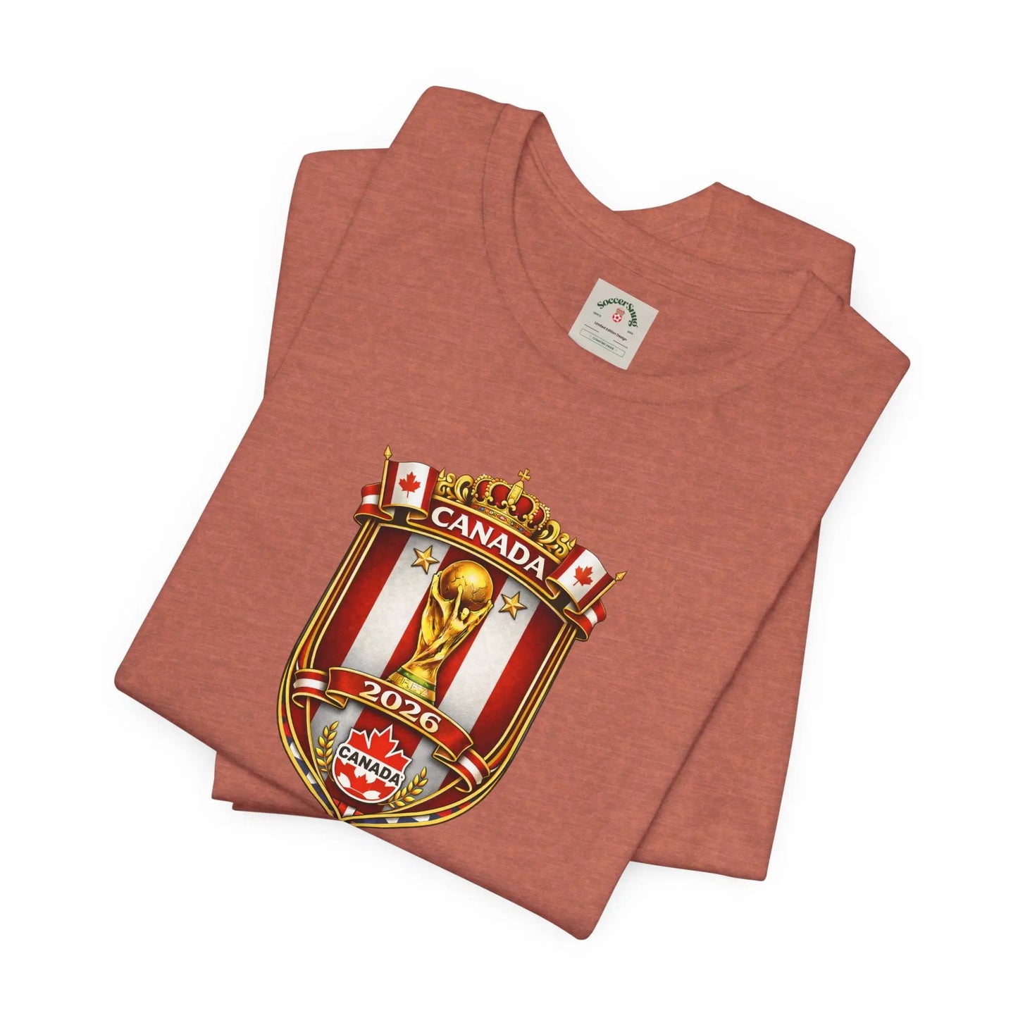 Canada World Cup 2026 Unisex Cotton Crew Soccer Fan Tee by Printify