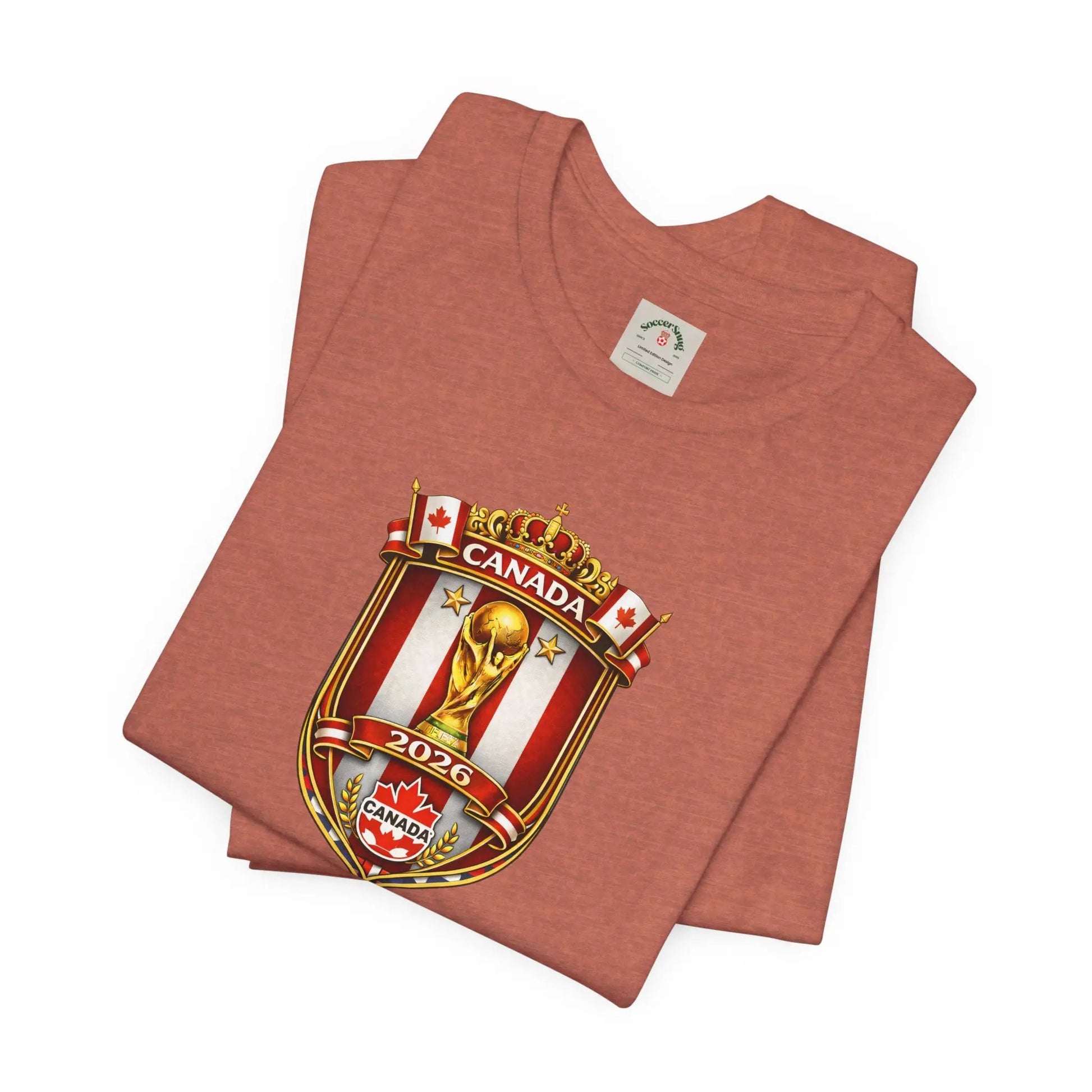 Canada World Cup 2026 Unisex Cotton Crew Soccer Fan Tee by Printify