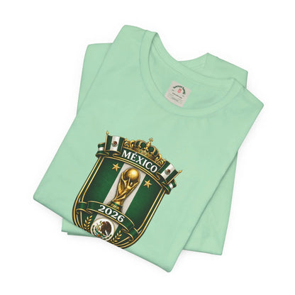 Mexico 2026 World Cup Crest T-Shirt — Soccer Fan Jersey Tee by Printify