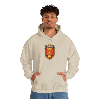 Netherland World Cup 2026 Crest Hoodie — Lion Shield Emblem Hooded Sweatshirt by Printify