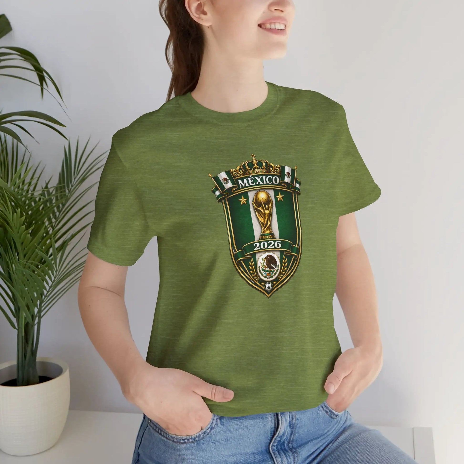 Mexico 2026 World Cup Crest T-Shirt — Soccer Fan Jersey Tee by Printify