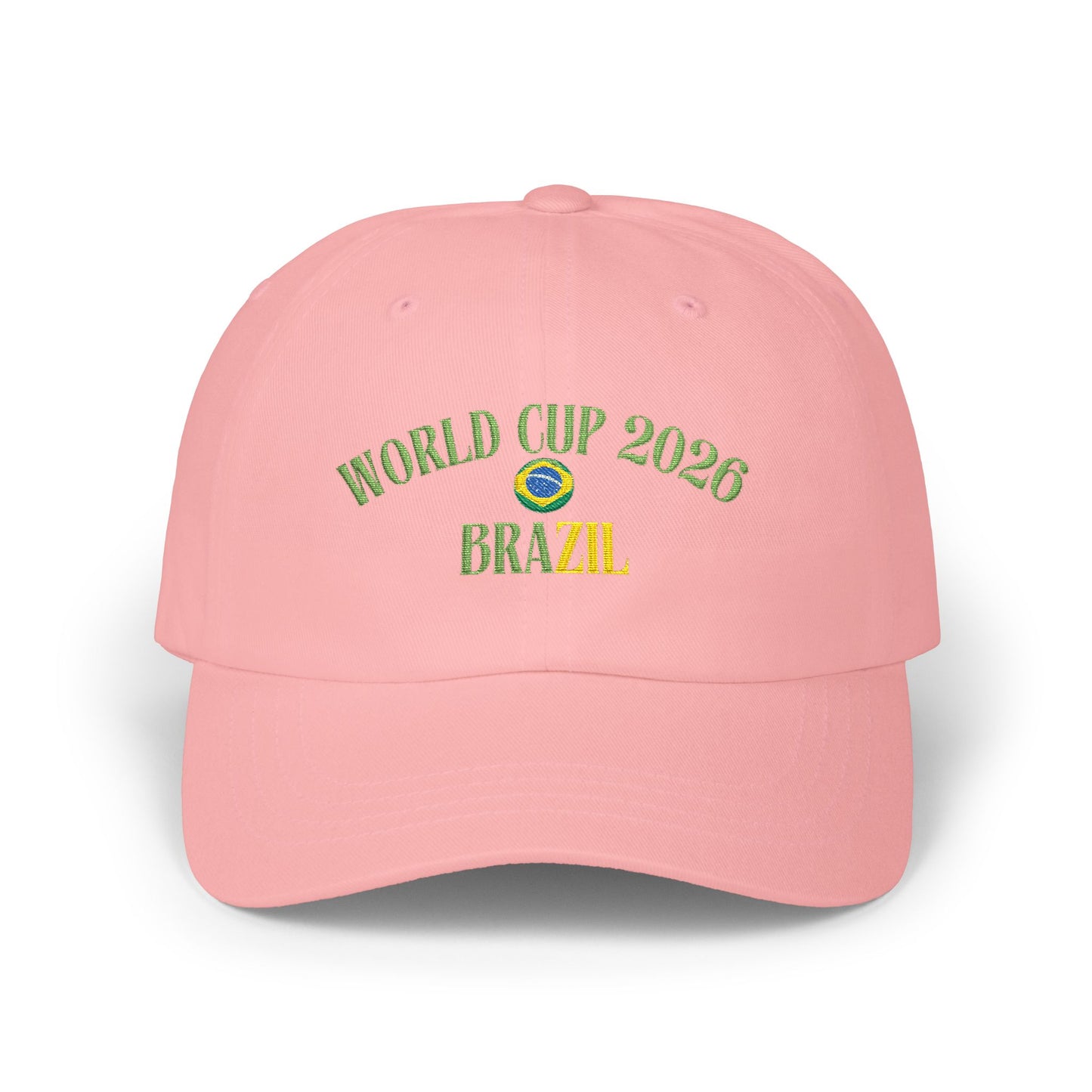 World Cup 2026 Brazil Dad Cap – Embroidered Soccer Fan Hat