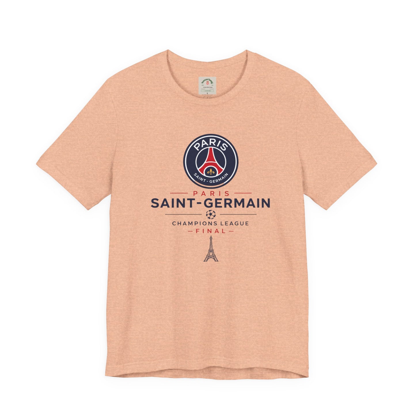 PSG Champions League Final Unisex Soccer Jersey Short Sleeve Tee