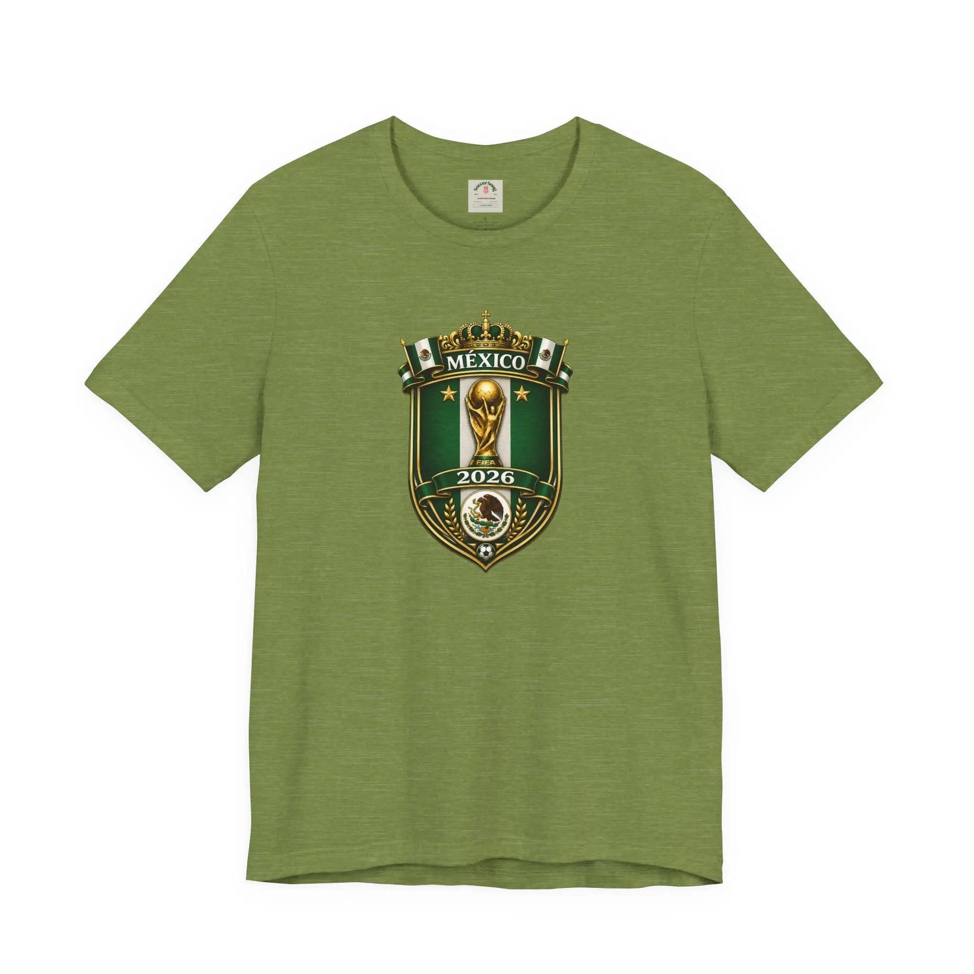 Mexico 2026 World Cup Crest T-Shirt — Soccer Fan Jersey Tee by Printify