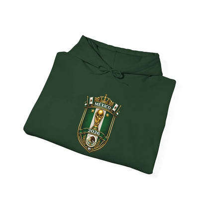 Mexico World Cup Slytherin Crest Hoodie Green Shield Pullover by Printify