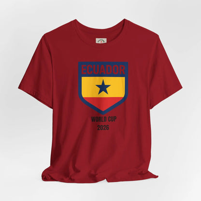 Ecuador World Cup 2026 Unisex Short Sleeve Cotton Tee by Printify