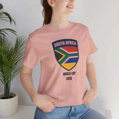 South Africa World Cup 2026 Unisex Cotton Crew Tee by Printify