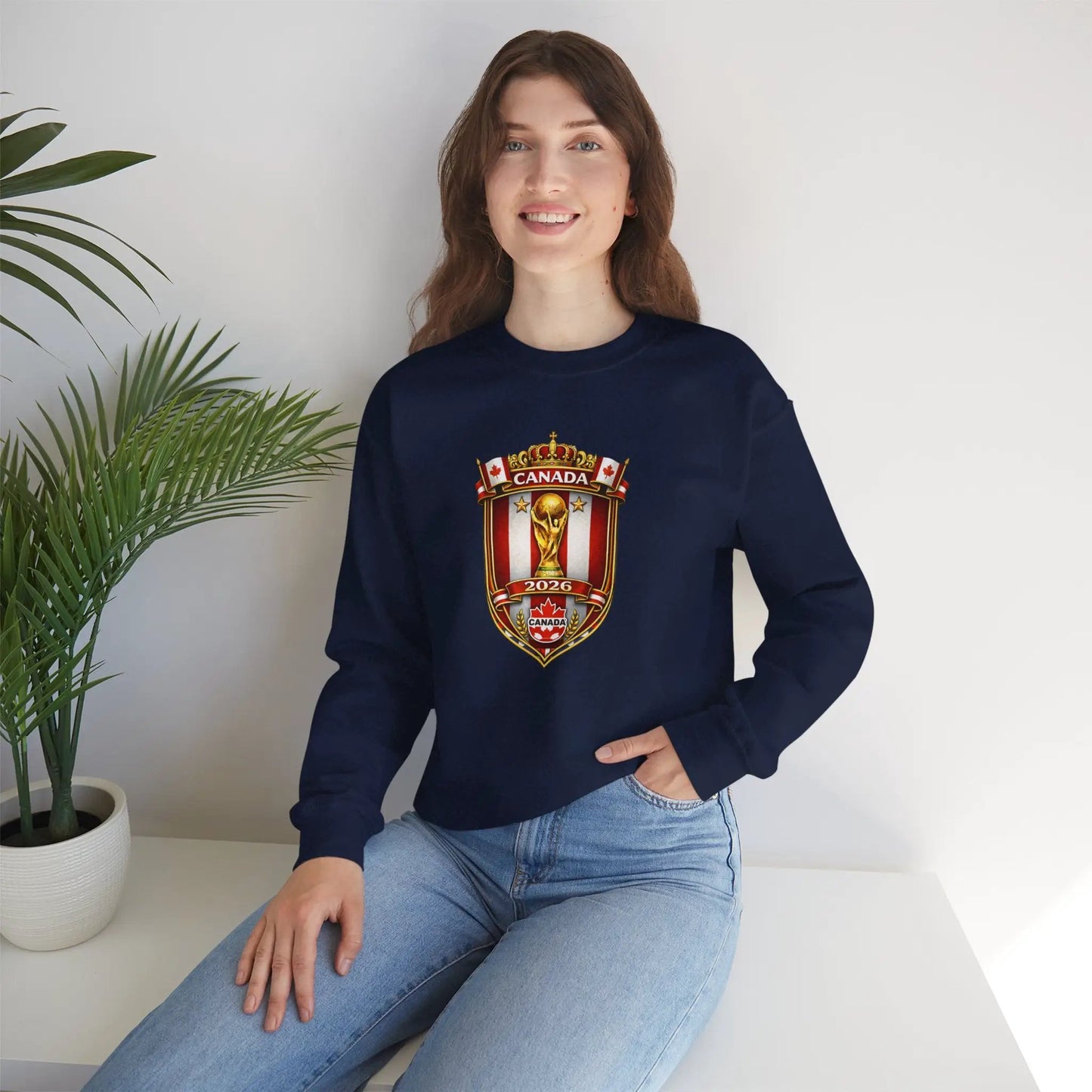 Canada World Cup 2026 Crewneck Sweatshirt by Printify