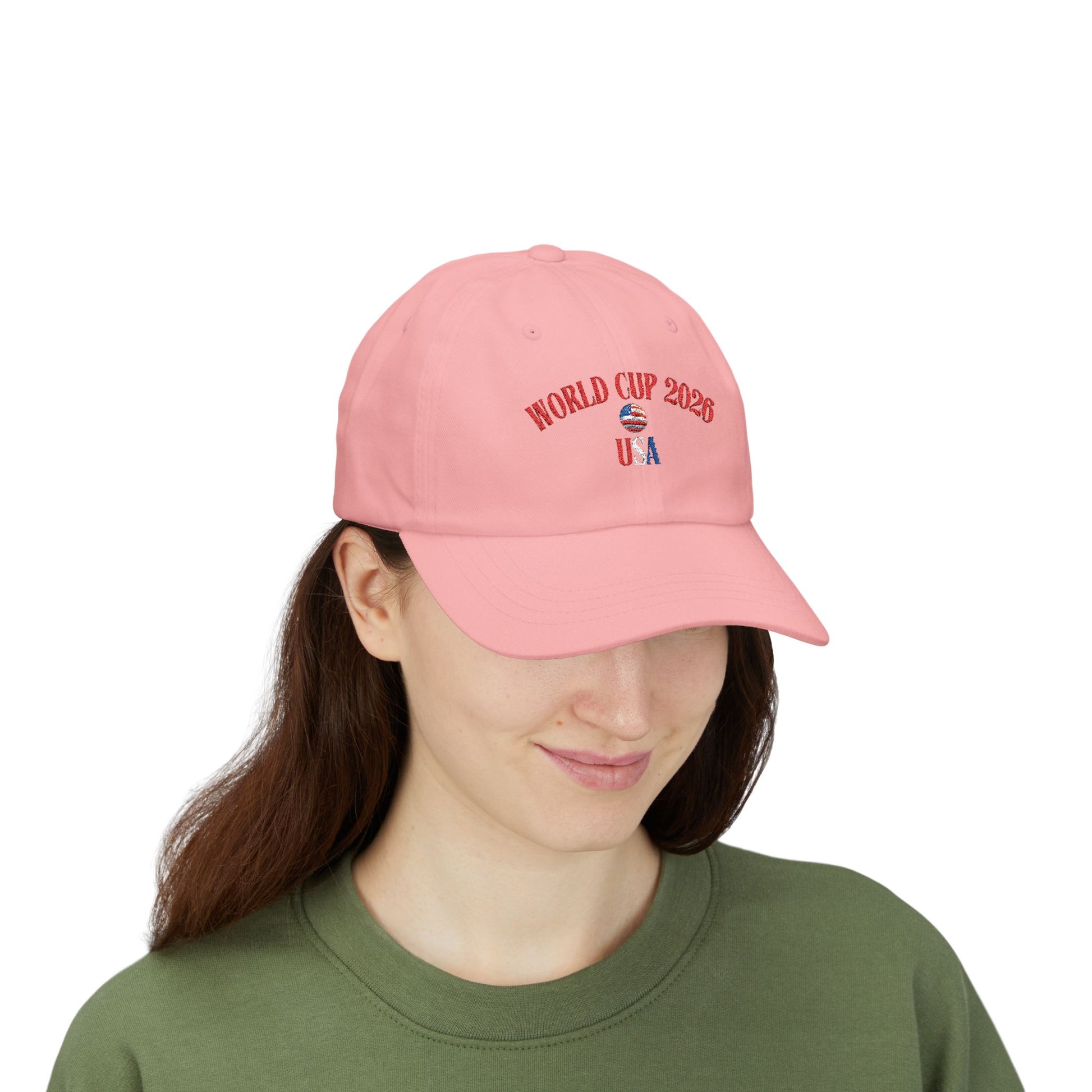 World Cup 2026 USA Dad Cap Patriotic Baseball Hat Vintage Style by Printify