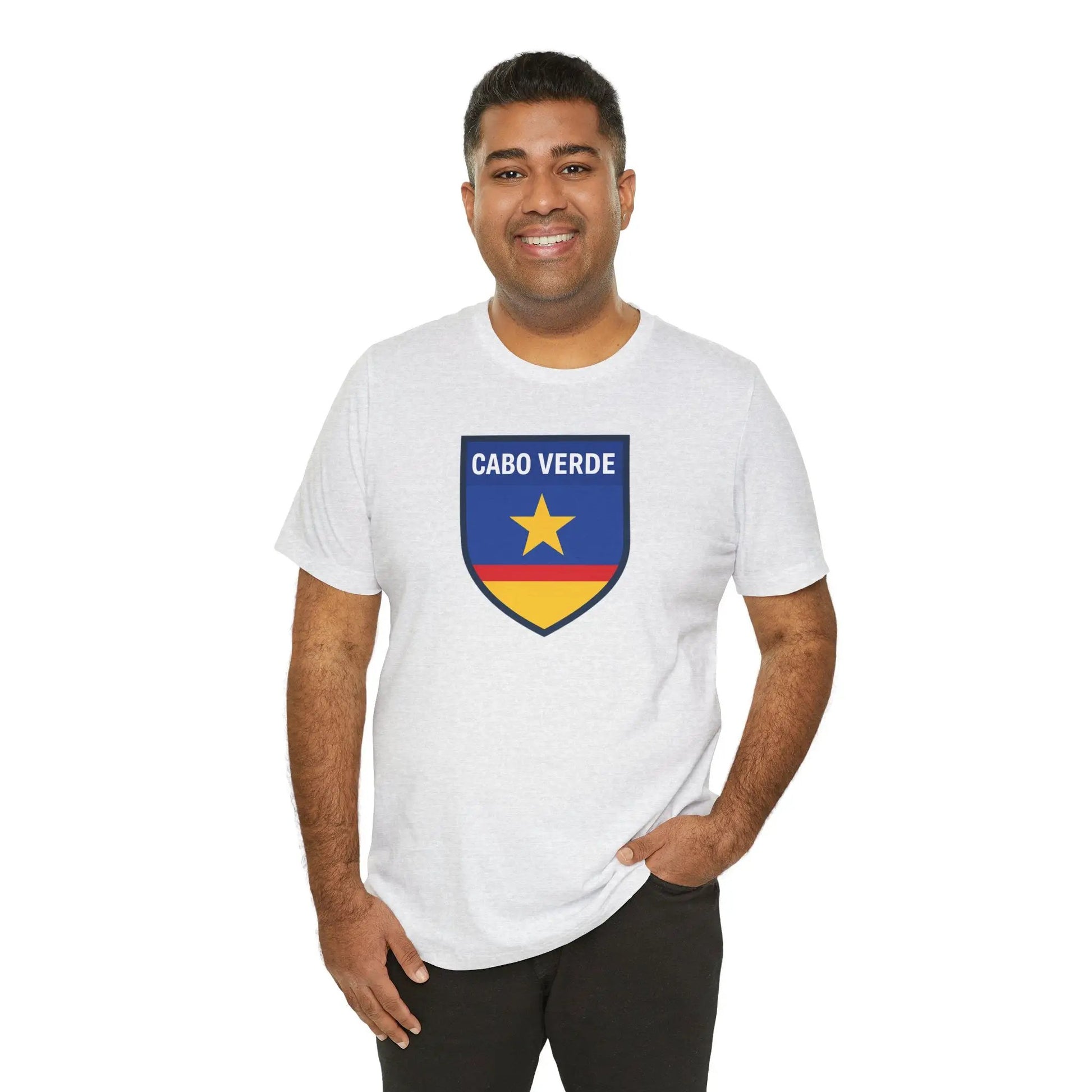 Cabo Verde Shield T‑Shirt — Cape Verde Pride Travel Tee by Printify