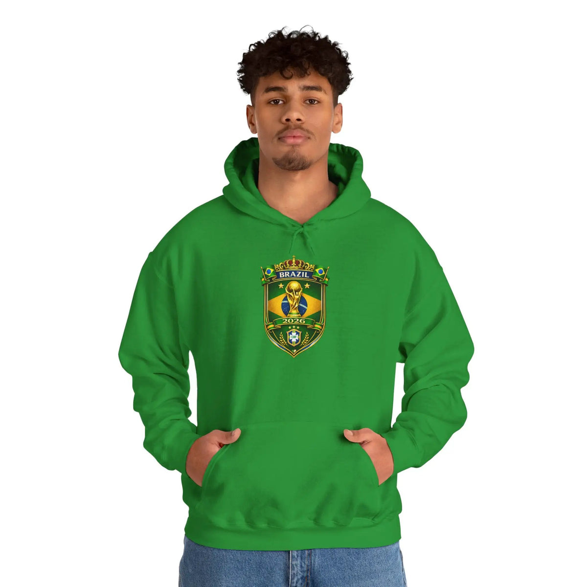 Brazil World Cup 2026 Hooded Sweatshirt by Printify