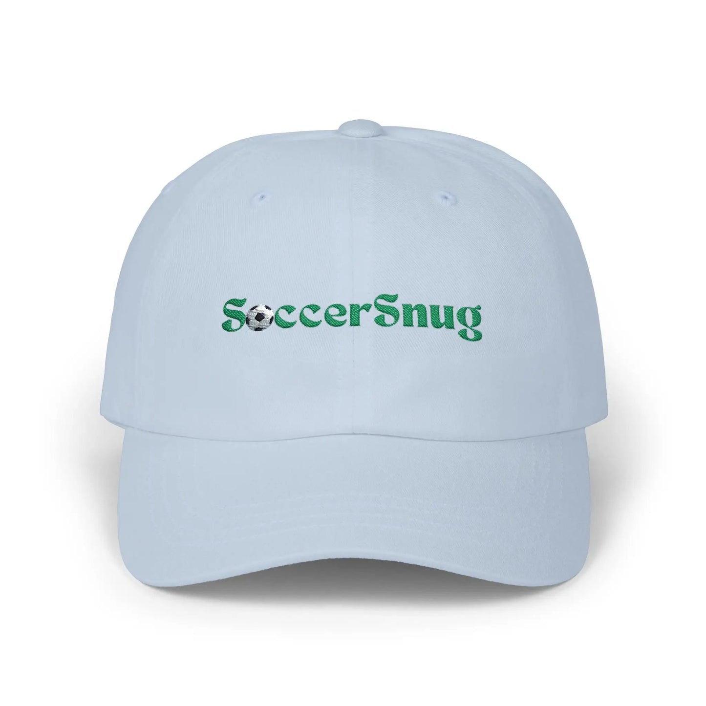 SoccerSnug Embroidered Dad Cap Casual Soccer Fan Baseball Hat by Printify