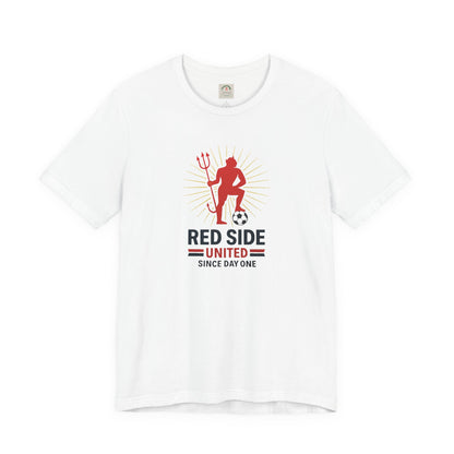 Red Side Man United Devil Soccer T-Shirt — Since Day One Fan Tee